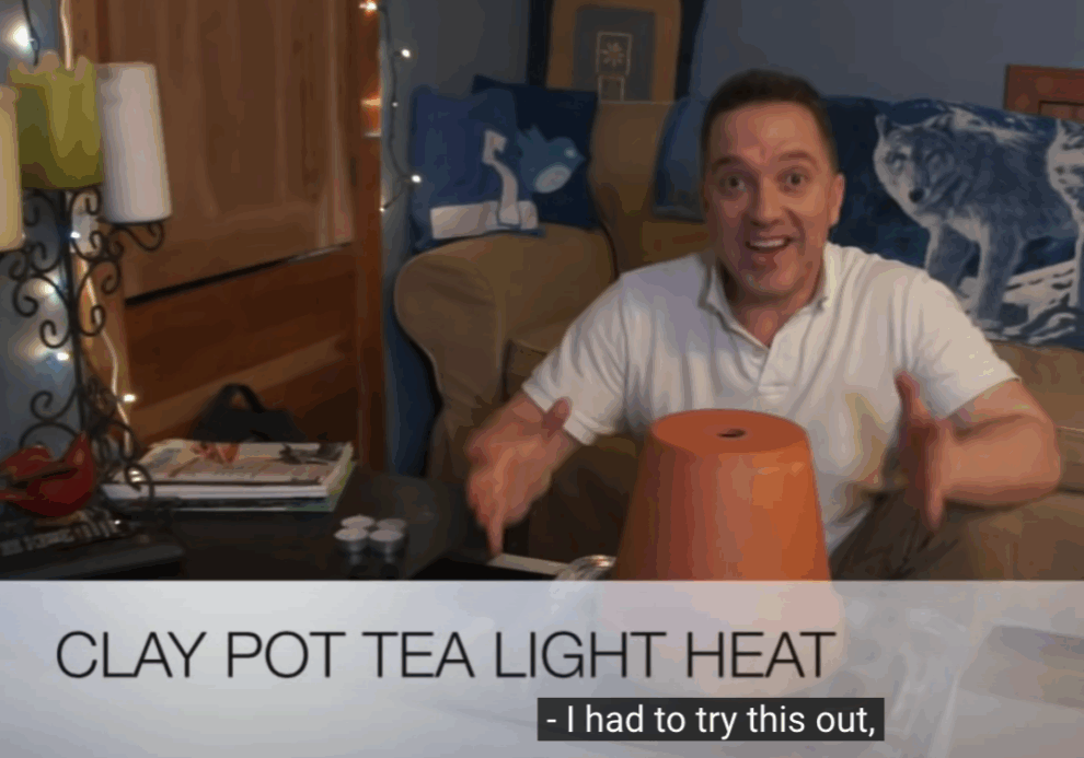 CLAY-POT-with-TEA-LIGHTS-Room-Heating-Test